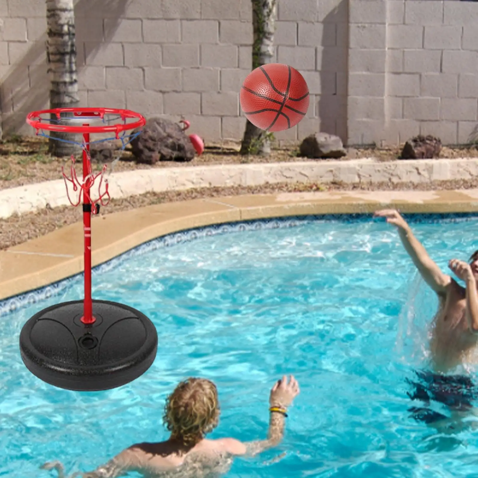 Floating Pool Basketball Hoop with Balls for Kids Ages 6+ Children Teens