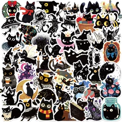 50PCS Funny Cute Cat Stickers Cartoon Decals For Cup Stationery Guitar Phone Bicycle Laptop Luggage Car Sticker Kids Toys