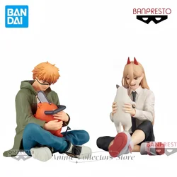 New Bandai Banpresto Break Time Chainsaw Man Power Denji Anime Figures Toy Character Model Toy Ornaments Hand-made Gifts