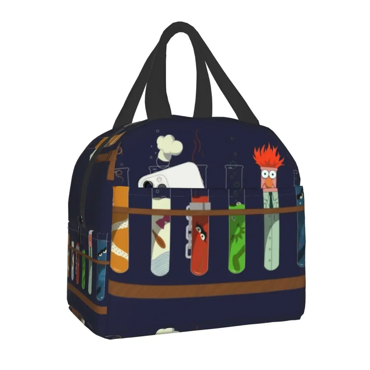 Periodic Table Elements Insulated Lunch Bags for Camping Travel Science Chemistry Chemical Waterproof Cooler Thermal Bento Box