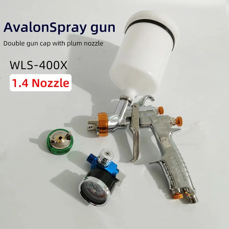 

Taiwan Avalon WLS 400X Car Paint Gun Oil Water-based Varnish Spray Gun 1.4mm Nozzle Double Cowl Paint Tool