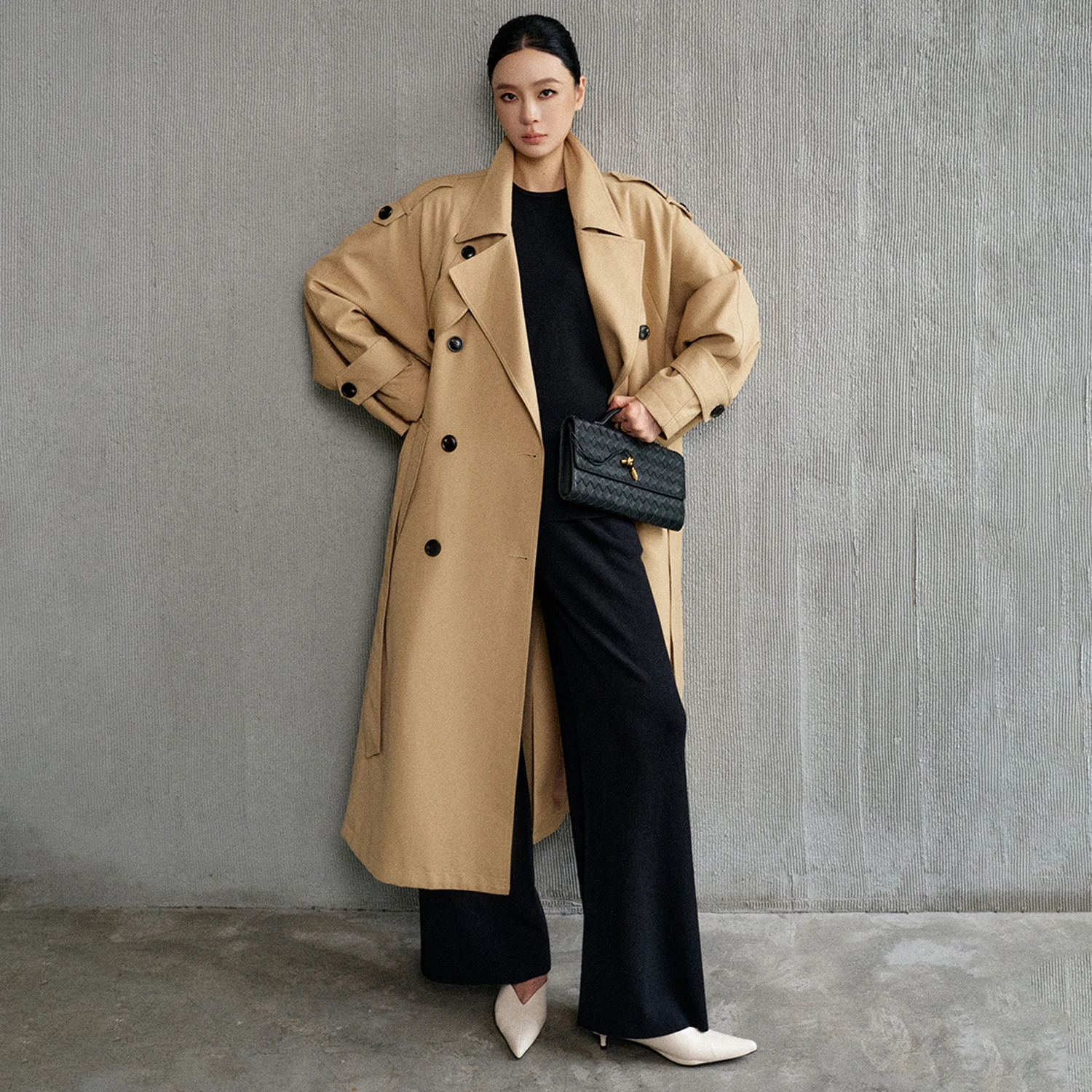 

Allingentle Long Women Blazer Double-Breasted Women Suit Jacket Elegant Business Party Office Work Outfits Customize