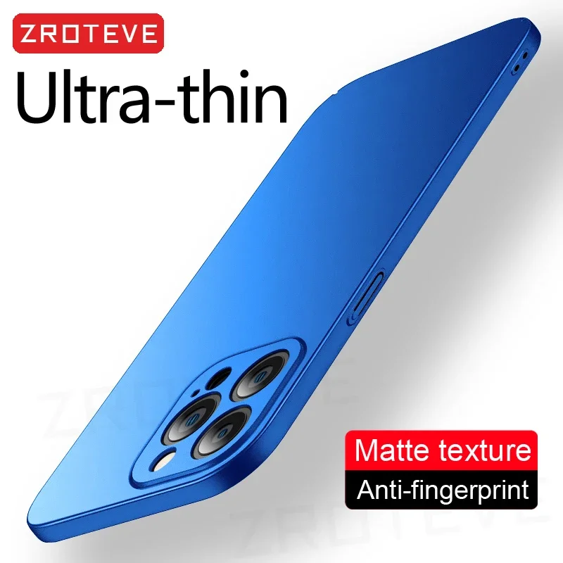 For iPhone16 Pro Max Case ZROTEVE Luxury Slim Matte Hard PC Cover For iPhone 16 15 14 11 12 13 Mini iPhone15 Plus SE Phone Cases