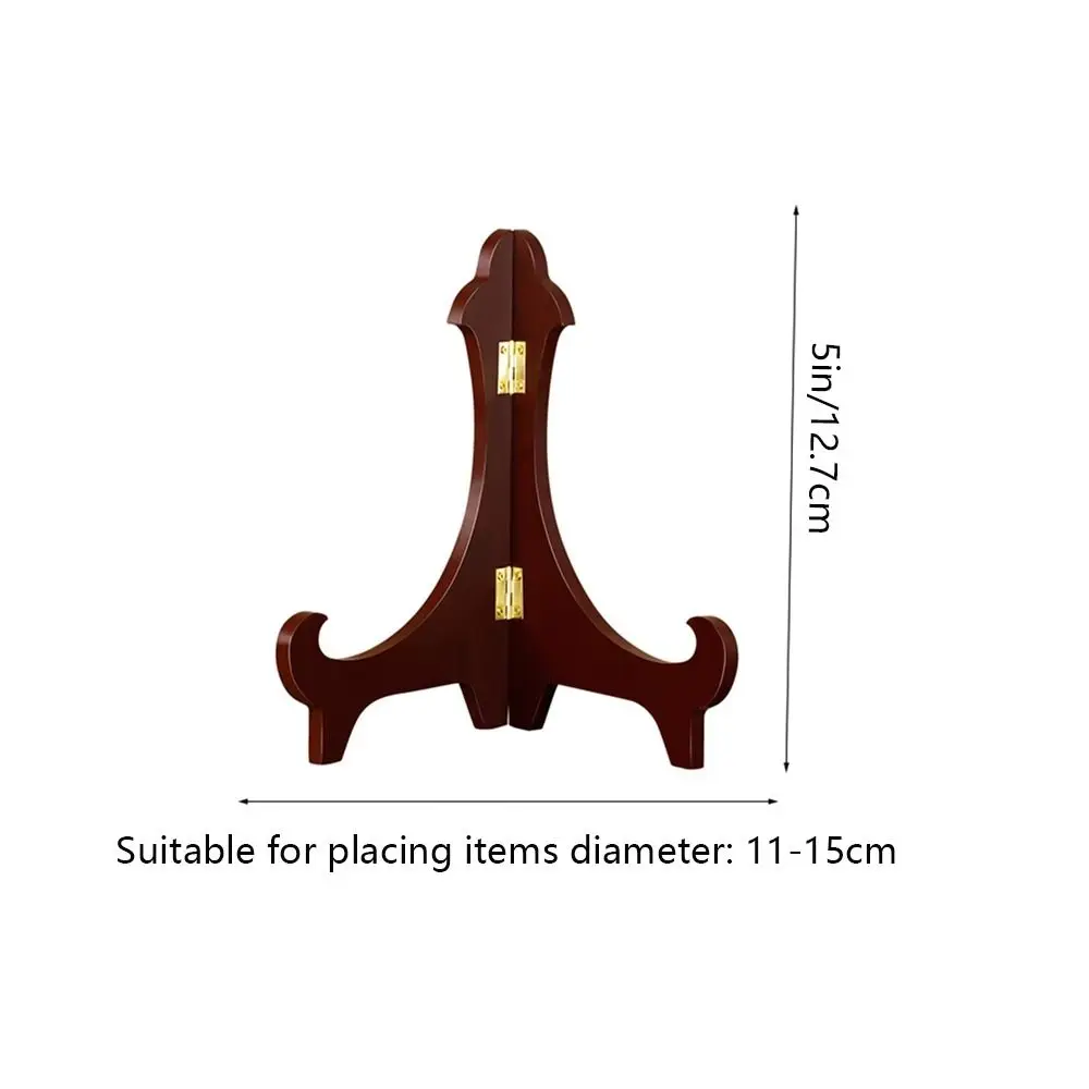 Multifunction Wooden Home Decor Adjustable Foldable Storage Bracket Easel Plate Rack Storage Rack Display Stand