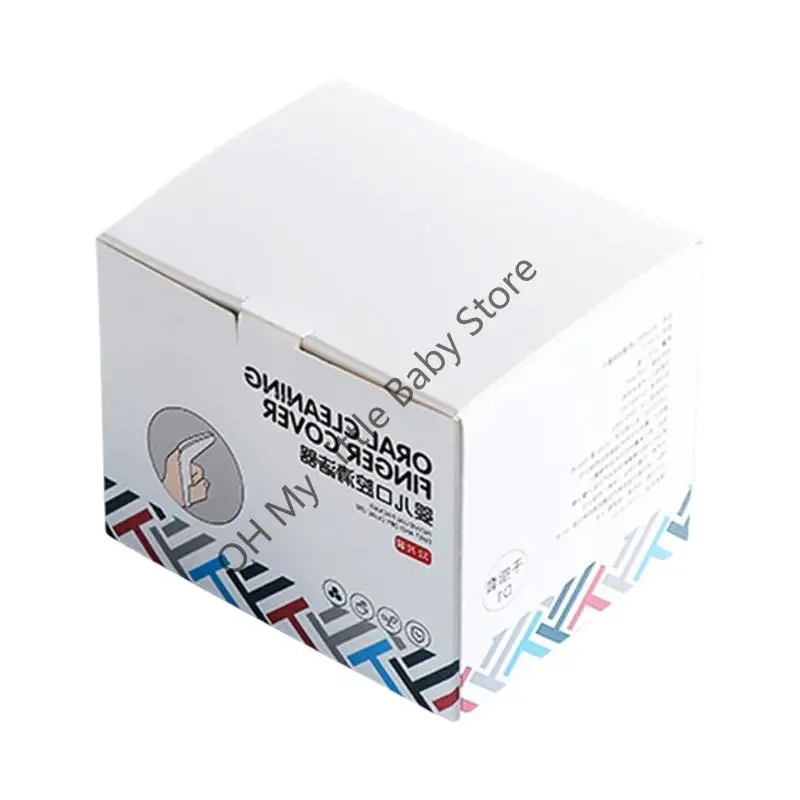 M76C مناديل أسنان الرضع فرشاة أسنان الإصبع لمدة 0-24 شهرًا لسان محمول أساسي للتغذية وتنظيف رعاية الطفل القابل للتصرف #4