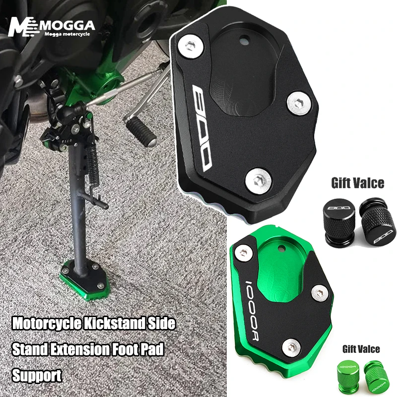 Fit For Kawasaki Z800 Z-800 Z1000R Z-1000R Z 800/1000/1000R Moto Accessories CNC Kickstand Side Stand Extension Foot Pad Support