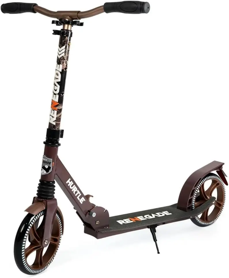 

Adjustable Height Folding Kick Scooter for Kids, Teens & Adults - Lightweight Alloy Deck with Smooth Ride