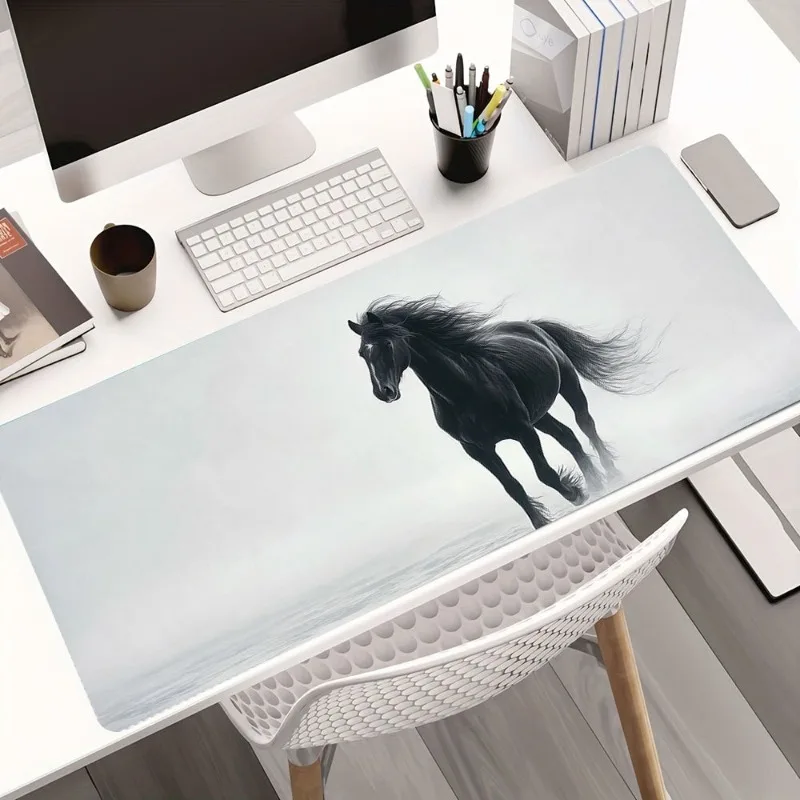 

Mousepad with horse art pattern is fashionable suitable for use in offices schools. It has a durable surface and an anti-slip