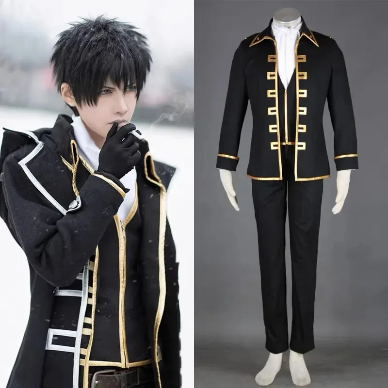 Anime Gintama Cosplay Costume Hijikata Toushirou Kondou Isao uniform Set Party Play Outfit for Men Boys Casual Performance Wear