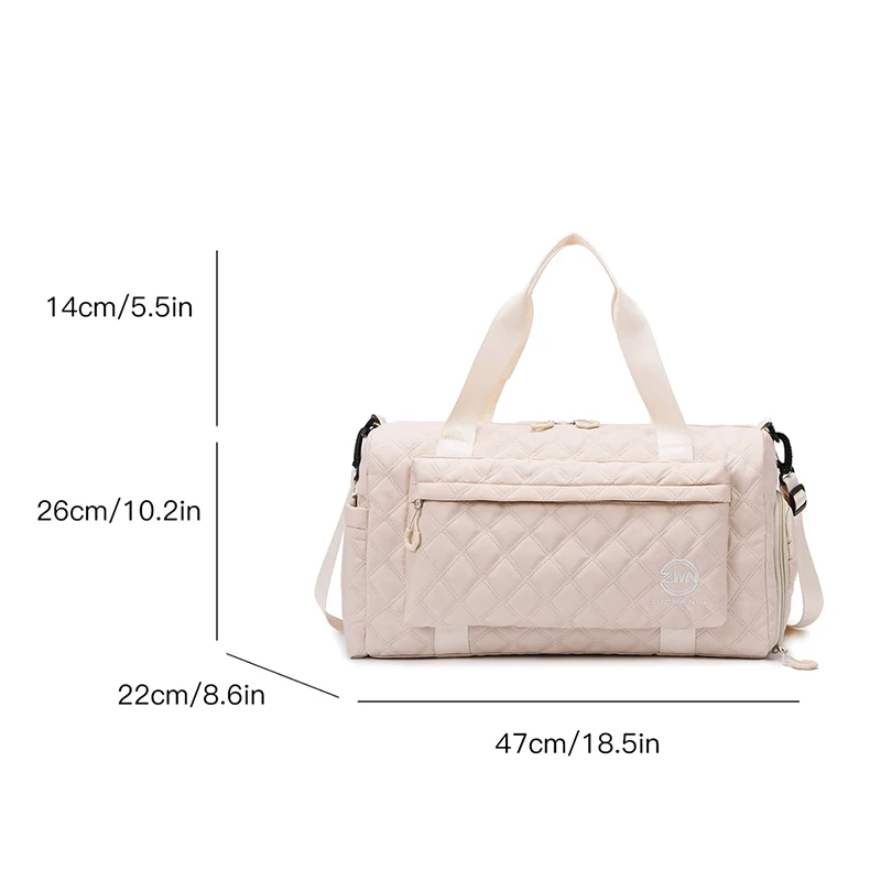 Front Pocket Travel Duffel Bag Gym Bag for Women Shoulder Bags Carry on Weekend Bags Waterproof Hand Luggage Airport Cabin Bag