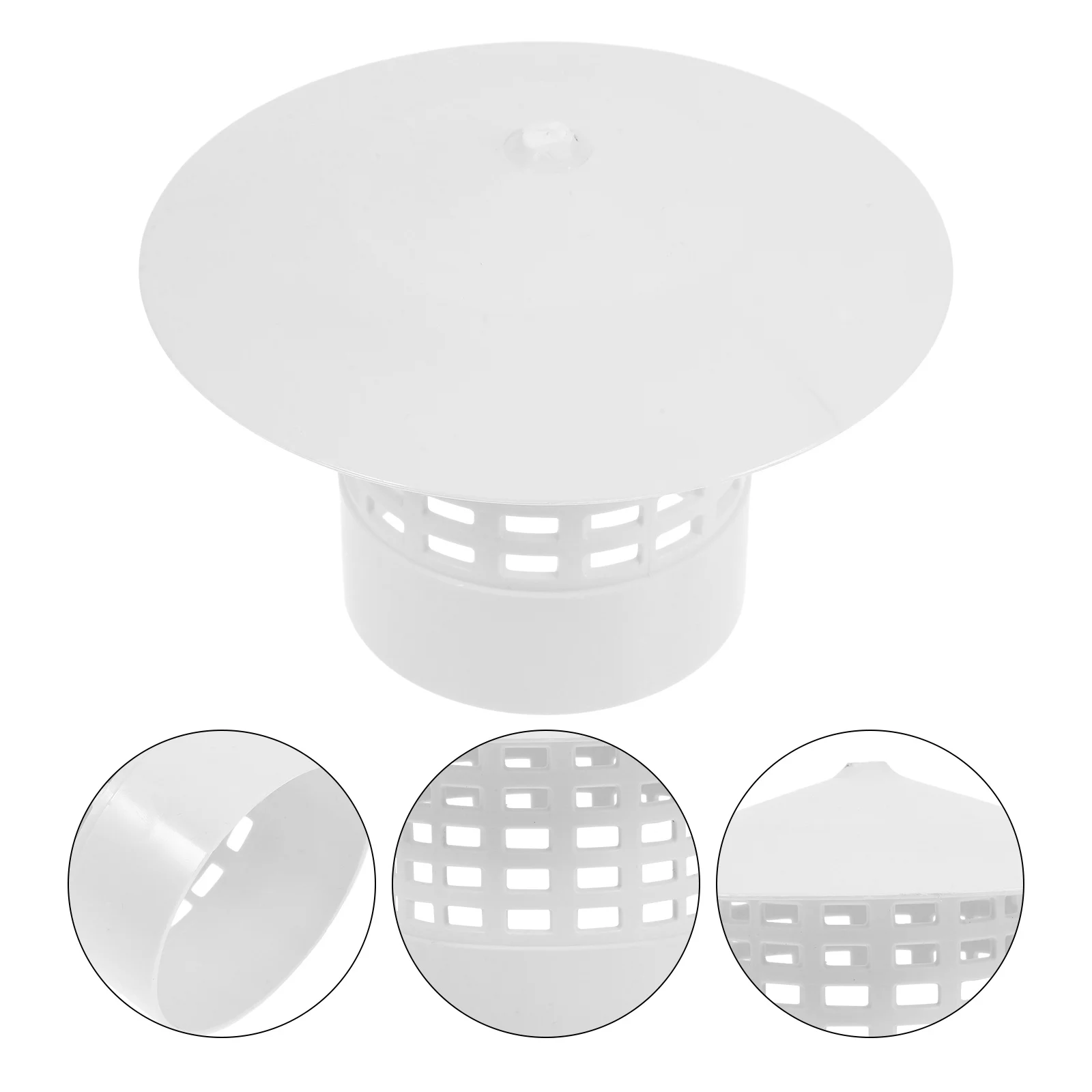 

Chimney Cap Plastic Rainproof Cover For Roof Durable Waterproof Protection Pvc Vent Cap Smoke Funnel Cover Roof Plumbing