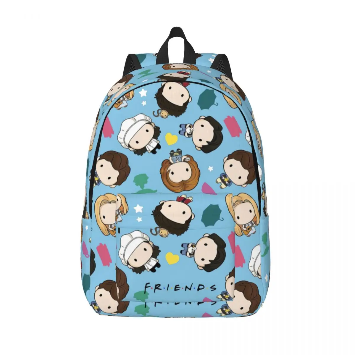 Friends TV Show Backpack for Boy Girl Kids Student School Bookbag Cute Cartoon Canvas Daypack Kindergarten Primary Bag Outdoor