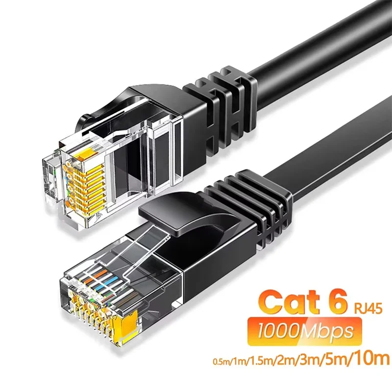 Cat6 Ethernet Cable LAN Network Cat6 Rj45 Speed Network Cable 10Gbps 1000Mhz For Router For Desktop Computers PC Modem Routerem