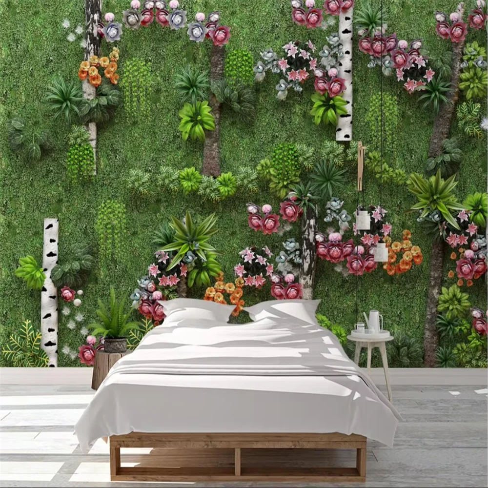 custom photo large mural wallpaper Southeast Asian tropical rainforest 3D wall landscape decorative 3D wall paper background