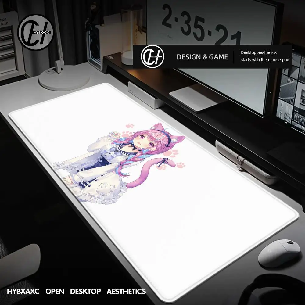 

Hololive Minato Aqua Mouse pad Large rubber keyboard mouse carpet anti-slip gamer mouse pad laptop HD PC carpet Mousepad