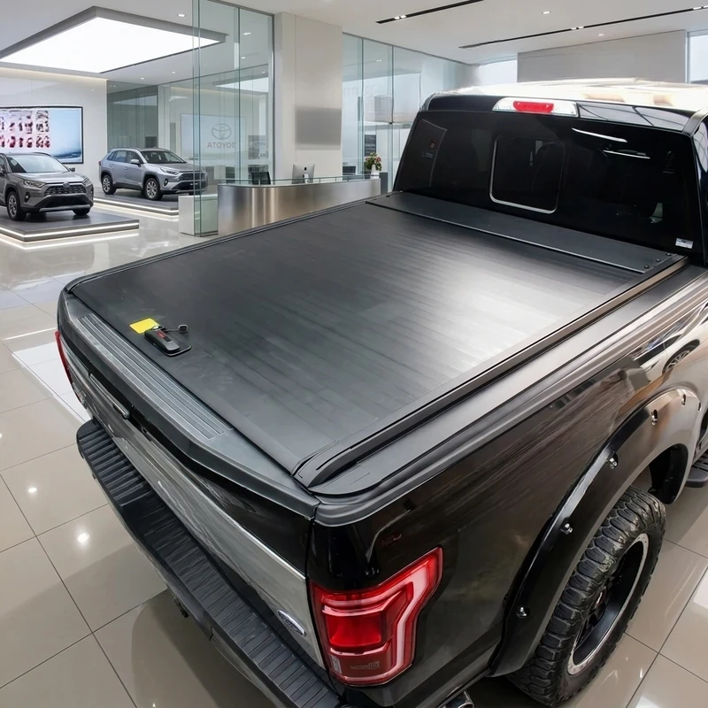 Pro-Series Weather-Sealed Manual Roller Shutter With Special Strips Fits Ram 1500 F150 Tundra 5.5Ft 5.7Ft Short Bed Lid