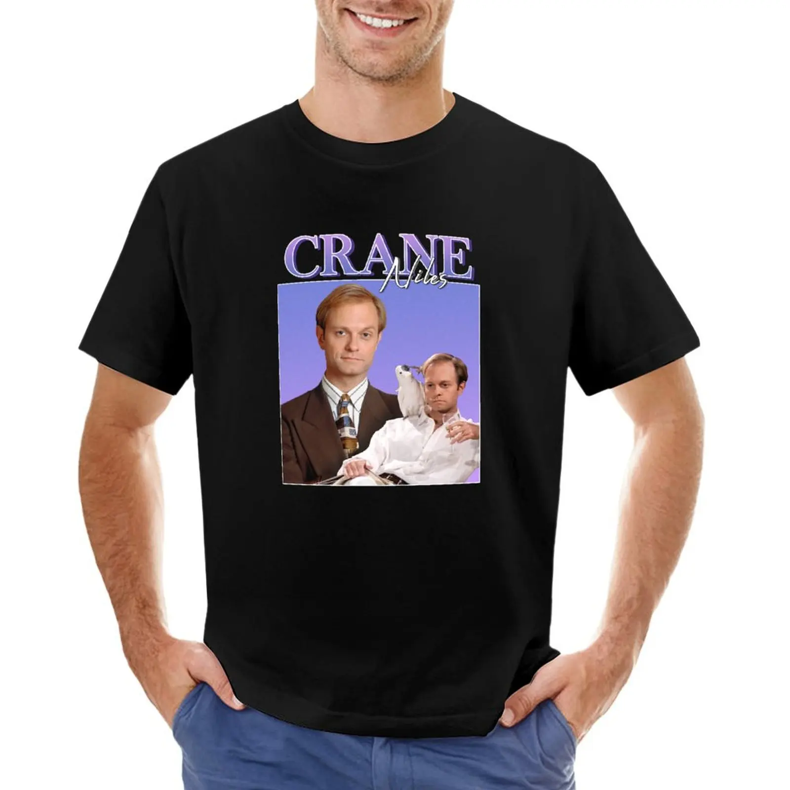 Niles Crane Vintage/Retro Design T-Shirt boys whites cute tops mens t shirts pack