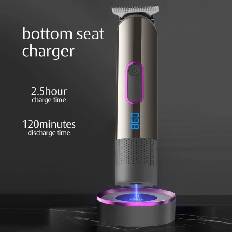 Cordless Hair Clippers for Men Professional Cordless Quiet Hair Trimmers for Barbers and Stylists with 3 Guide Combs