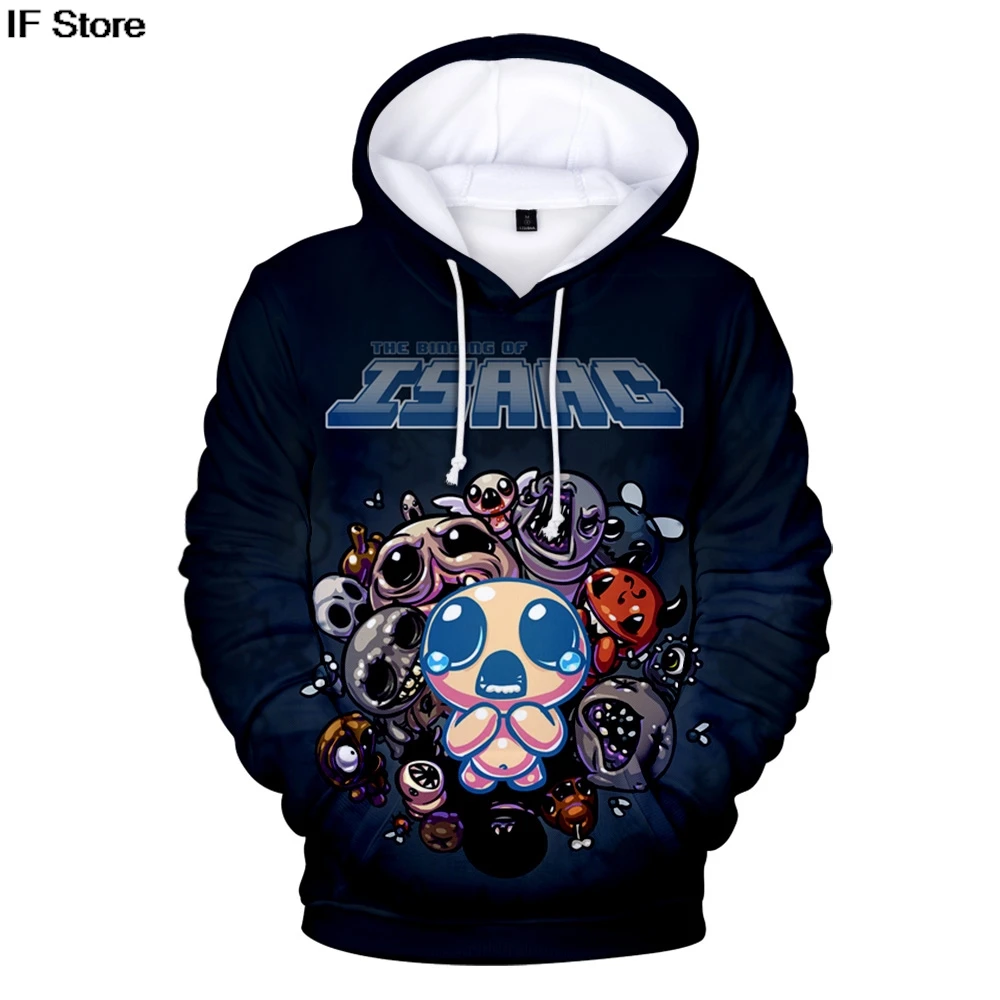 2024 New Kawaii Anime The Binding Of Isaac Hoodie Men Women Manga Hoodies Oversized Hip Hop Boys girls Hooded Kids Anime Clothes