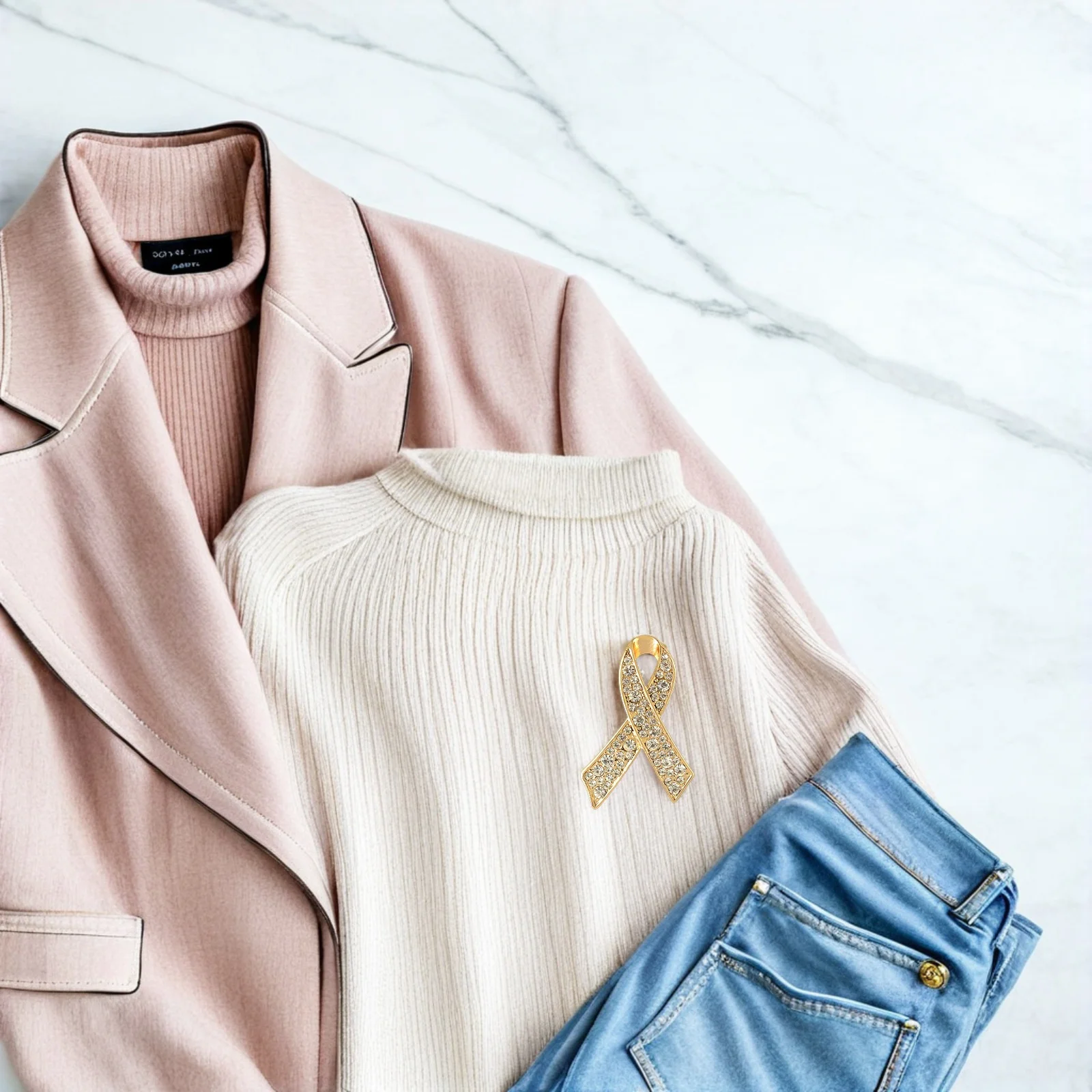 

5pcs ribbon brooch women brooch brooch pin women breastpin rhinestone brooch