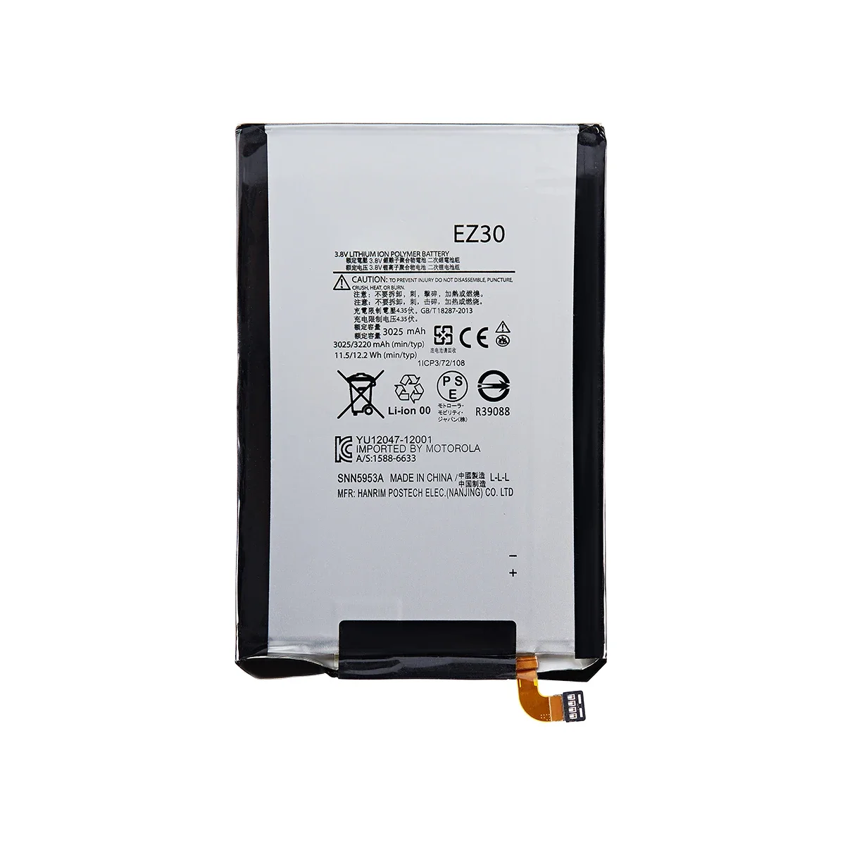 100% Original EZ30 3220mAh Battery For Motorola Moto XT1100 XT1103 XT1115/GOOGLE Nexus 6  Mobile phone Batteries