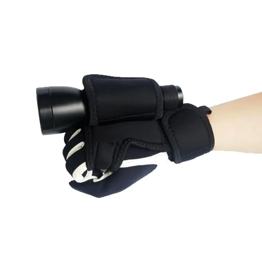

Adjustable Hand Free Holder Glove Holster for Scuba Free Diving Underwater Torch LED Flashlight Black Scuba Jacuzzi accessories