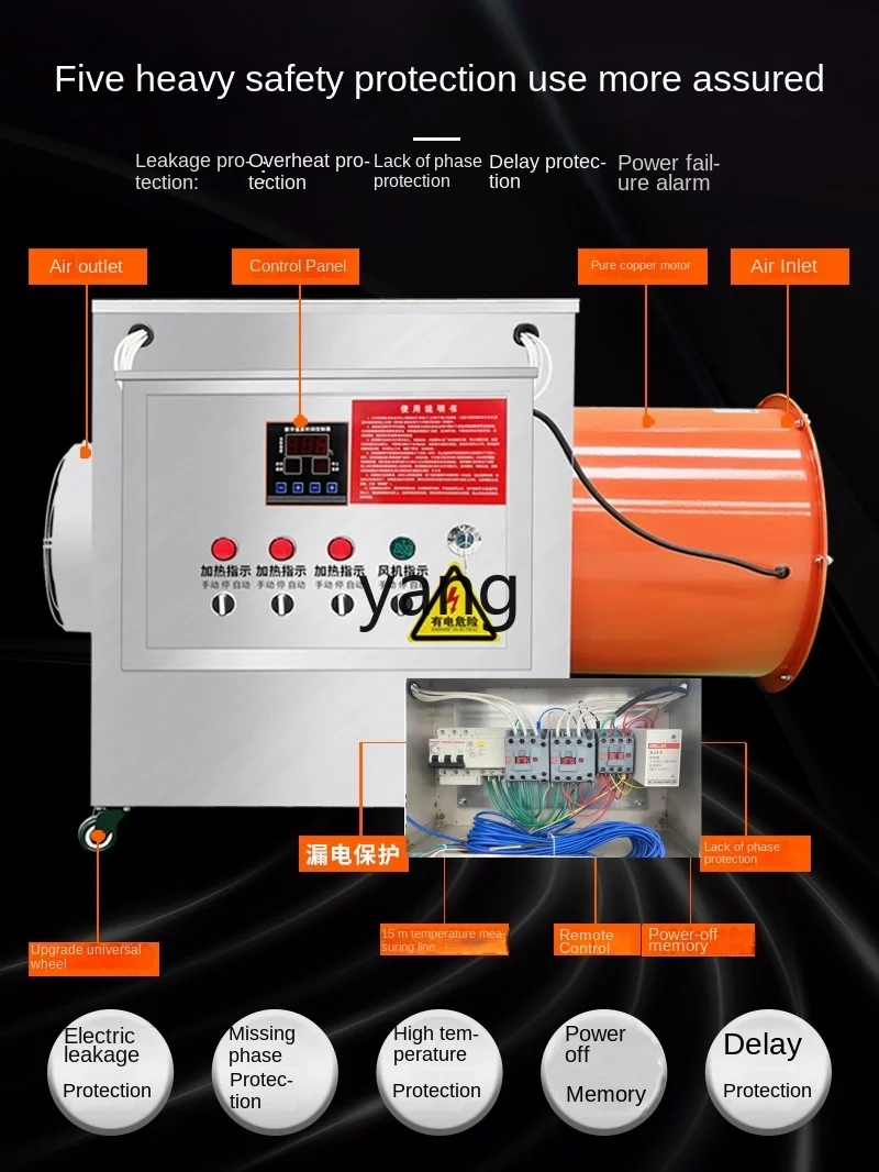 CX Industrial Electric Heater High-Power Farm Heating Greenhouse Heating and Drying