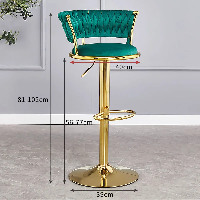 Minimalism Bench Bar Stool Swivel Relaxing Adjustable Cafe European Bar Stool Reception Desk Barkrukken Lounge Suite Furniture