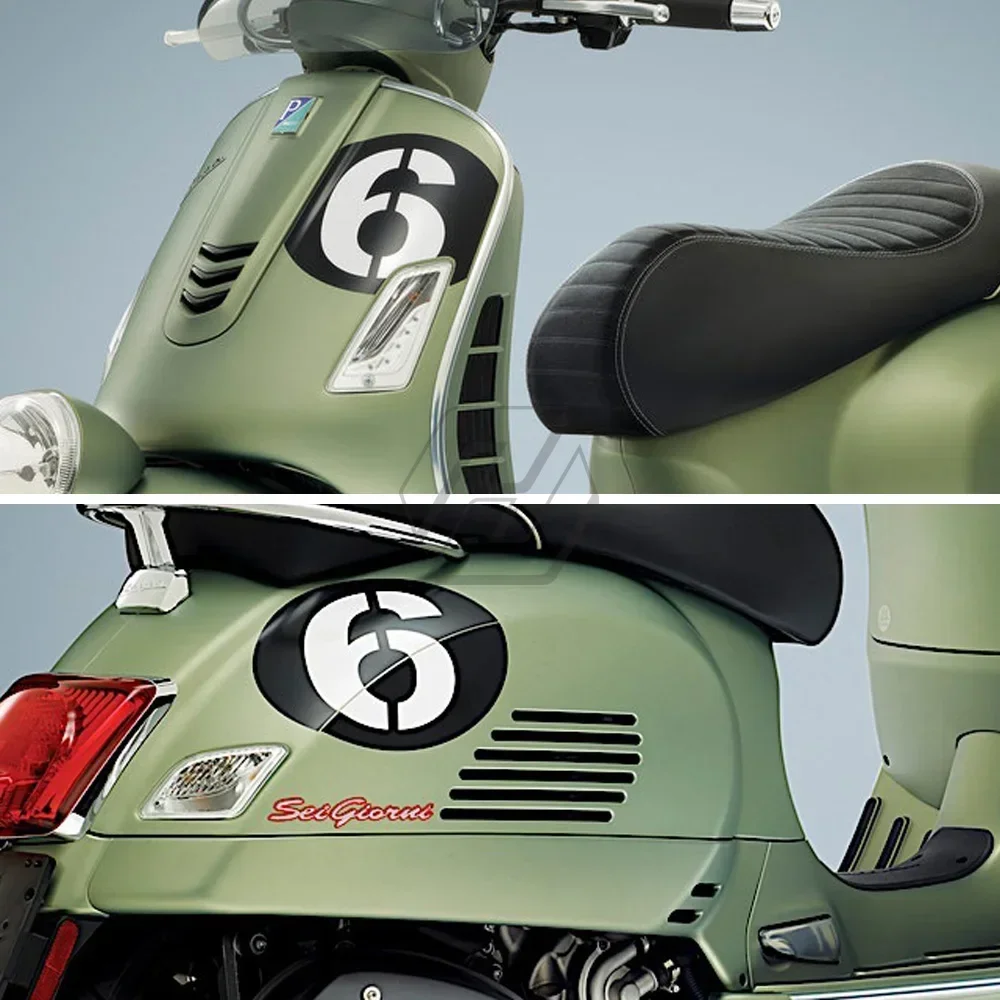 

For Piaggio Vespa Series 2 Sei Giorni GTS 300 GTS300 GTS300ie Supersport Motorcycle Decals Number 6