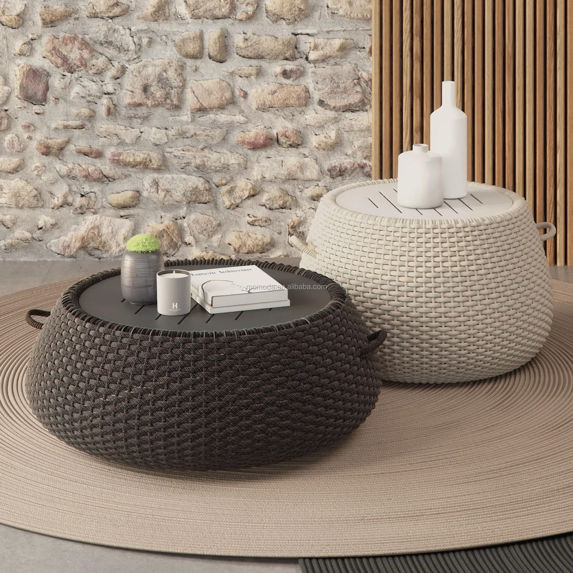 

Furniture leisure single sofa chair design wooden with cord weaving bedroom living room garden balcony patio rocking chair