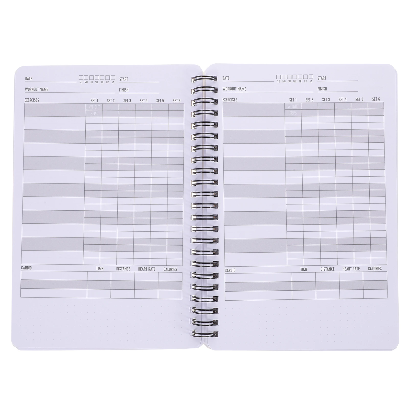 

Exercise Notebook Fitness Journal for Women Workout Planner Spiral Binding Track Diary