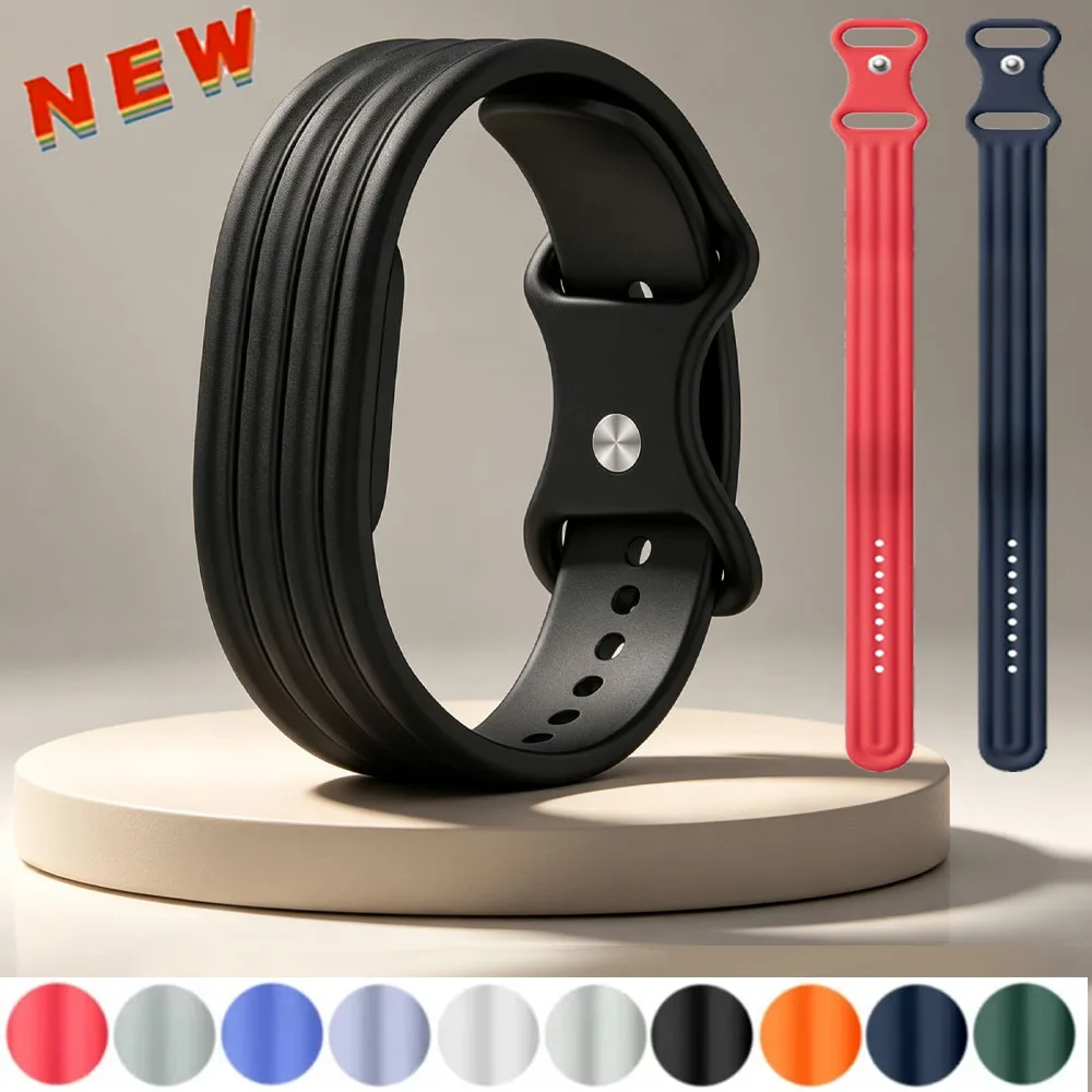 Offizielles 1:1-Silikonarmband für Google Fitbit Air, bequemes Armband, verstellbares Armband für Fitbit Air Fitness Tracker Correa