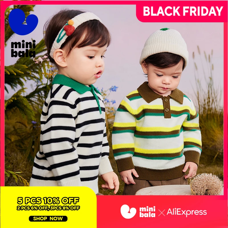 

Mini Bala Knitwear for Boys and Girls Children 2024 Autumn and Winter New Product Knitwear