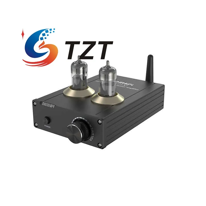 

TZT TPA-6A2 HiFi Bluetooth5.0 TPA3116 50W+50W Electronic Tube Digital Power Amplifier without/with 19V/3.4A Power Adapter