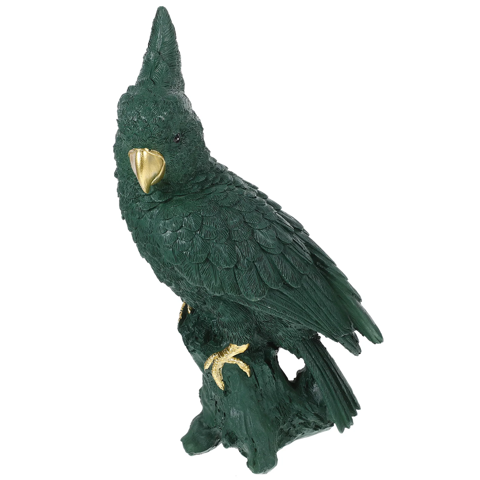 

Parrot naments WG19112B Green Statue Decorations Home Adornment Garden Sculpture Courtyard Lifelike Bird Model Plant Pot Party
