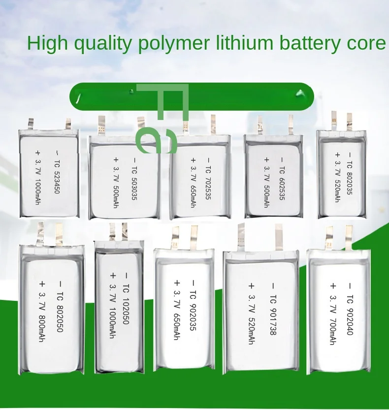 803035 Polymer A Lithium Battery 650mAh Rechargeable Bluetooth Earphone Lithium Battery Mobile Energy Storage