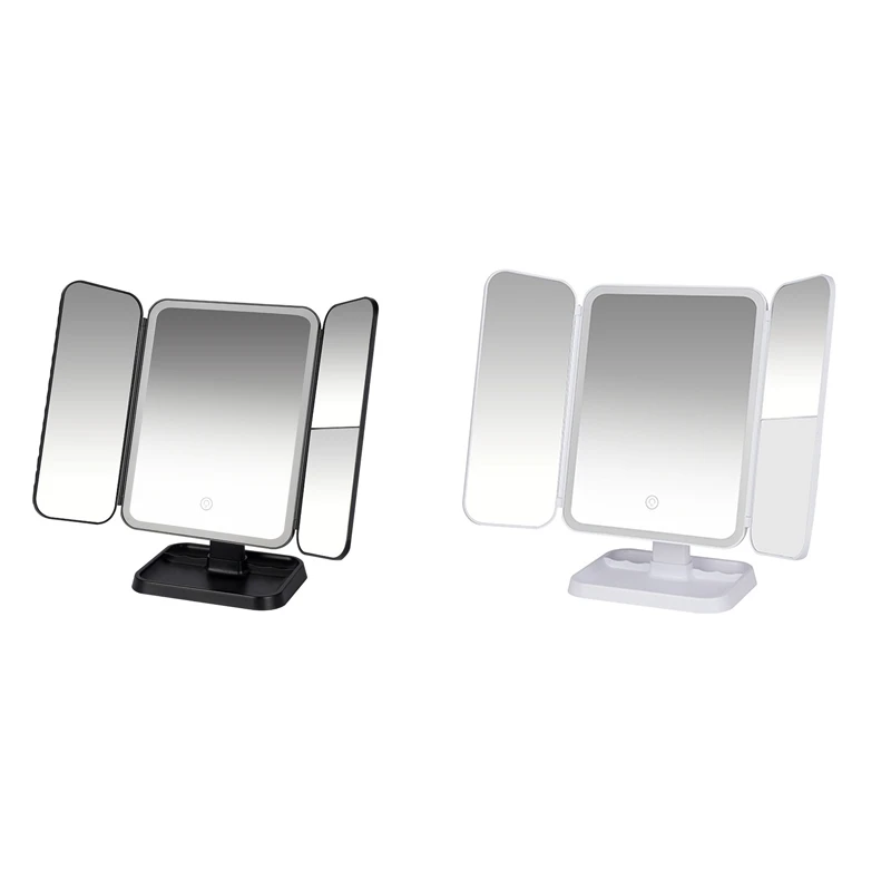 

Tri-Fold Makeup Mirror LED Light Dormitory Makeup Mirror Smart Makeup Mirror Fill Light Mirror