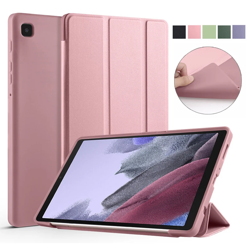 

Чехол для планшета Samsung Galaxy Tab A7 Lite, 2021 дюйма, складной чехол из искусственной кожи для Funda Galaxy Tab A7 Lite SM T220 T225