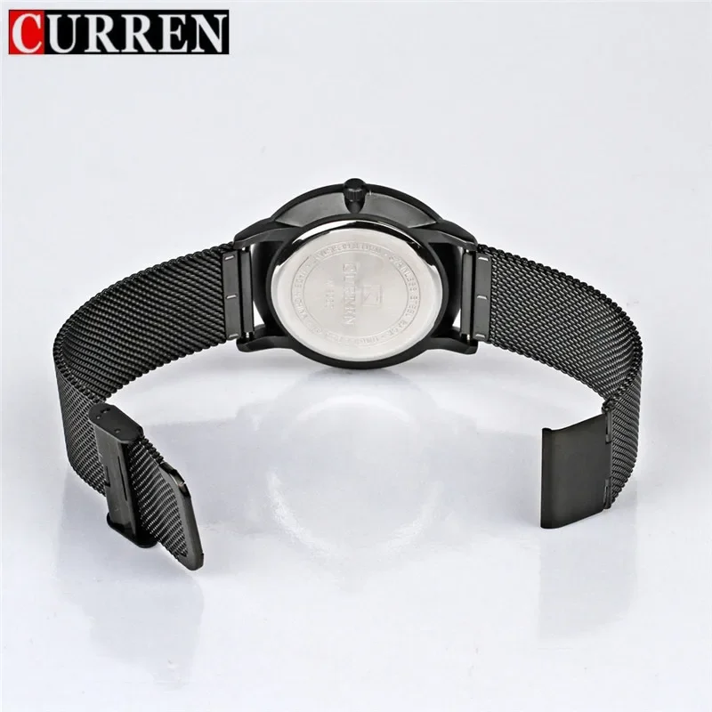 2024 Top Luxury brand CURREN 8233 Watches Men Stainless Steel Mesh strap Quartz-watch Ultra Thin Dial Clock relogio masculino