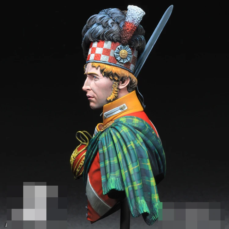 فوج GK لنموذج تمثال القدم ، طقم غير مصبوغ وغير مُجمع ، GK Gordon Highlanders ، ، ، من الفوج الثالث