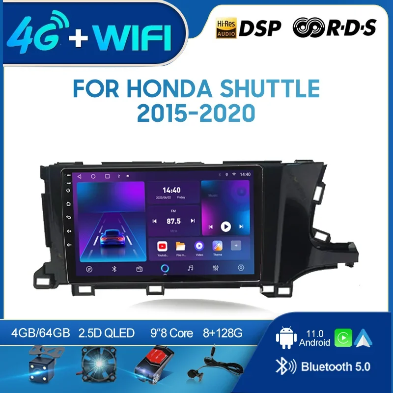 

2 din Android Car Radio Multimedia fit For Honda Shuttle 2015-2020 RHD Video Player GPS Navigation 4G car player android auto
