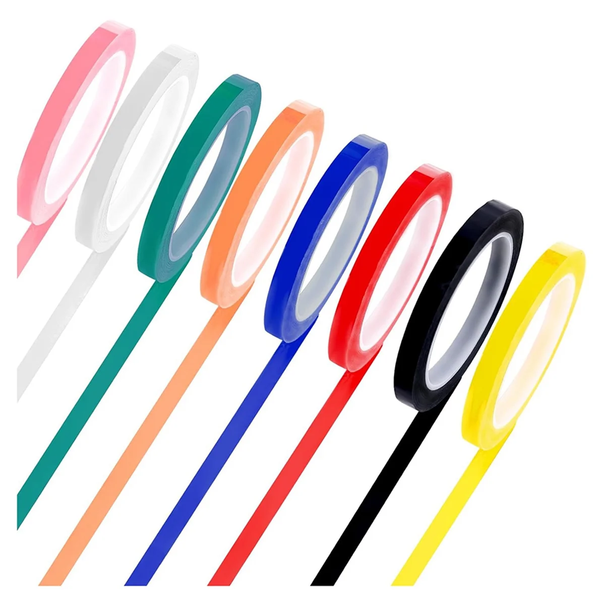 

N09R 8 рулонов цветов, лента для автоклава, 216 футов/д x 0,4 дюйма/с, идентификационная лента для инструментов, автоклавируемая 270 по Фаренгейту