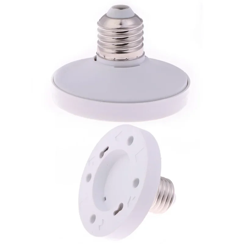 

Screw LED Lamp Holder Converter Socket E26/E27 To GX53 Light Base Durable Bulb Base Adapter For For Energy Saving Cabinet Light
