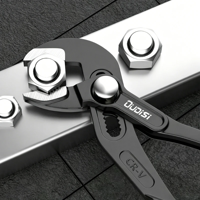 

Многофункциональные клещи для водяных насосов, универсальные ключи с широким зевом, которые быстро регулируются, ключ для водонагревателей, 1 шт.