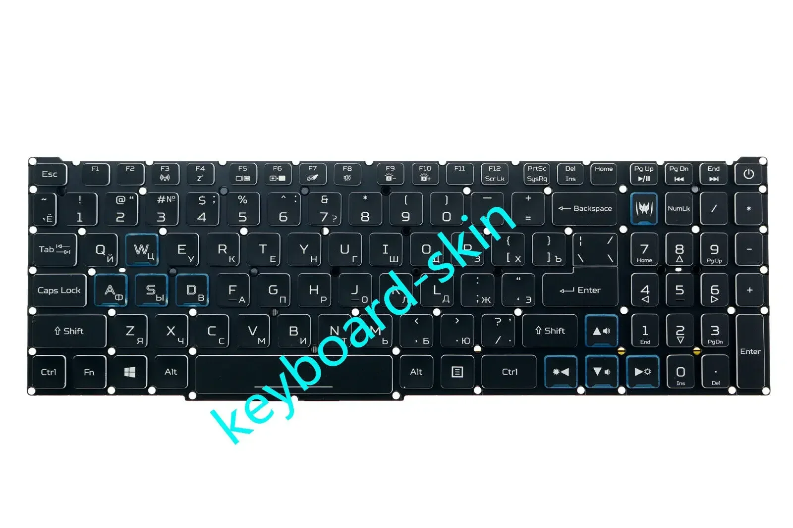 RU Russian RGB Colorful backlit without frame keyboard For Acer Predator Helios 300 PH315-52 PH317-53 PH317-53-795U laptop