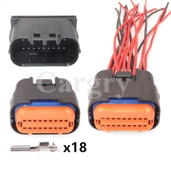 1 Set 18P MX23A18NF1 MX23A18SF1 MX23A18XF1 Car Igniter ECU Connector AC Assembly Auto Electric Wire Sealed Socket For Honda