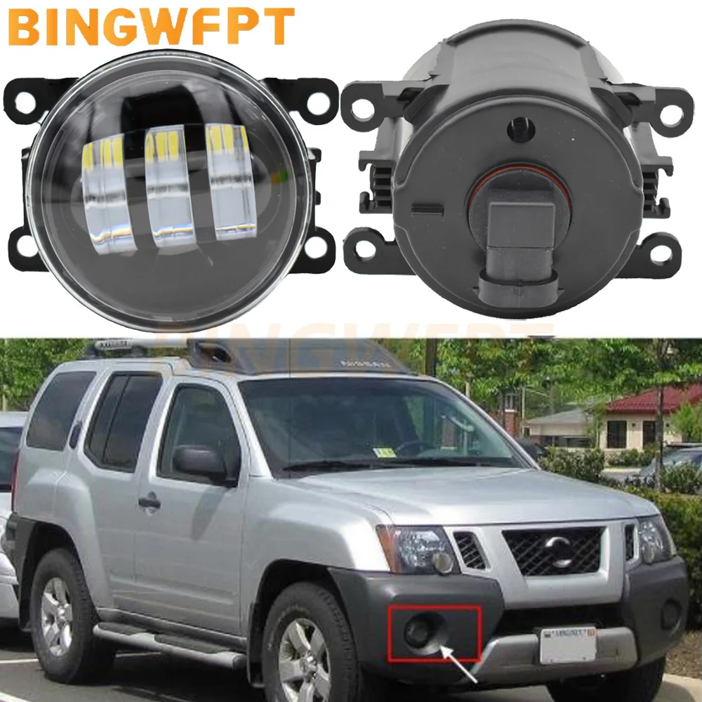 Brandnew 2PCS LED Fog Lights Front Fog Light For Nissan Xterra 2005-15 For Nissan Leaf 2011 2012 2013 2014 2015 H11 12V foglamps