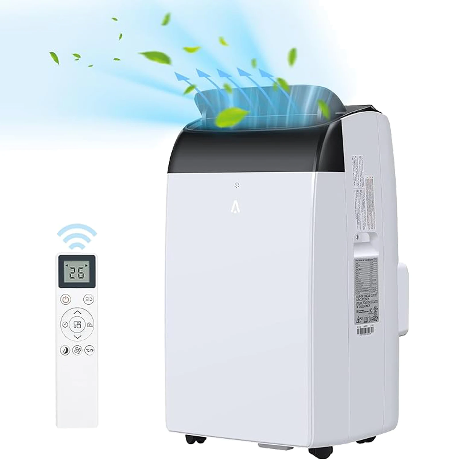 

Портативный кондиционер, 14 000 BTU, 3-в-1, бесшумный, с пультом дистанционного управления, встроенным осушителем воздуха, охлаждает помещение площадью до 750 кв. футов. фут