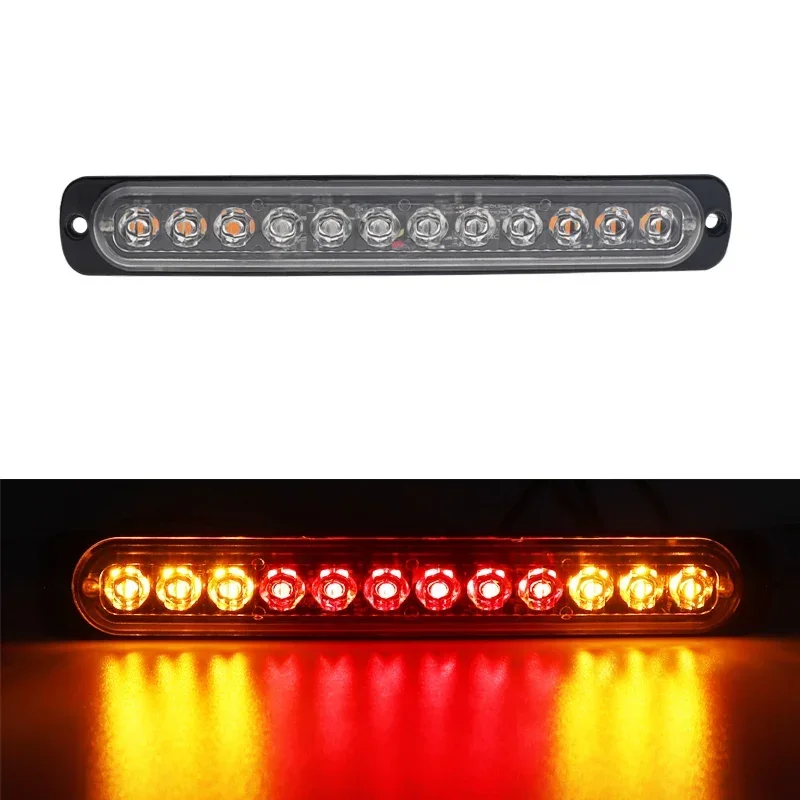 Emergency Strobe Stroboscope Warning Side Marker Blinking 12LED Light Bar Police Flash Good 12V/24V Light For Car Vehicles