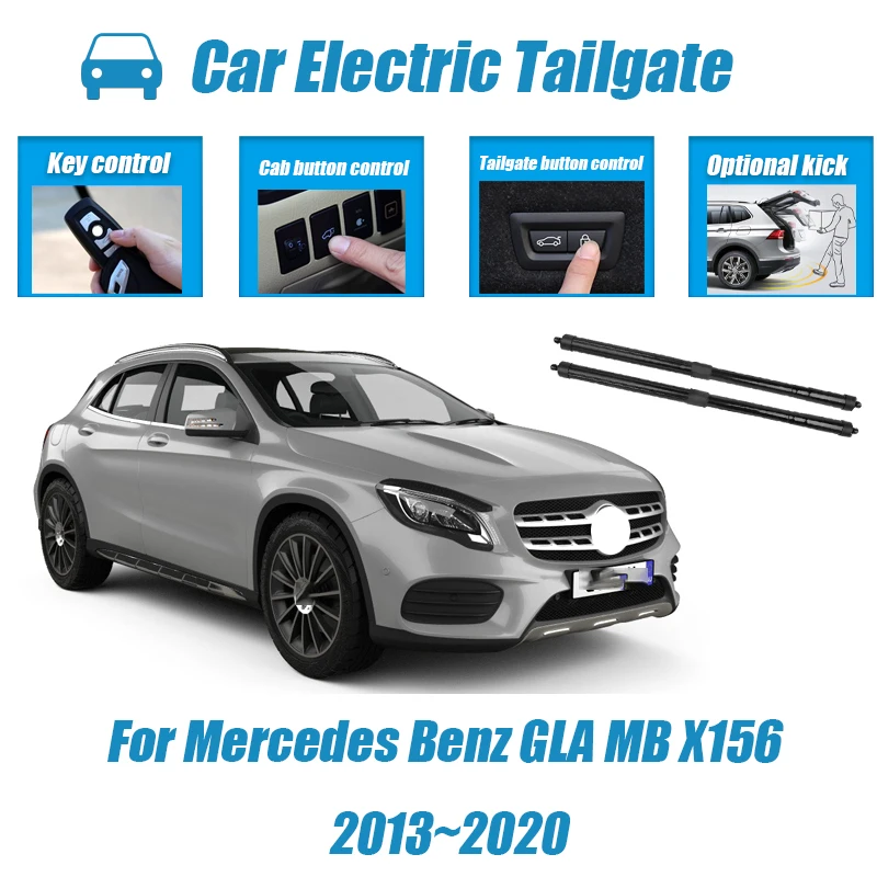 Автомобильный электрический подъемник багажника, электрический люк, стойка задней двери, автоматический привод задней двери для Mercedes Benz GLA MB X156 2013 ~ 2020, бесшумно Автомобильный электрический подъемник багажника, электрический люк, стойка задней двери, автоматический привод задней двери для Mercedes Benz GLA MB X156 2013 ~ 2020, бесшумно